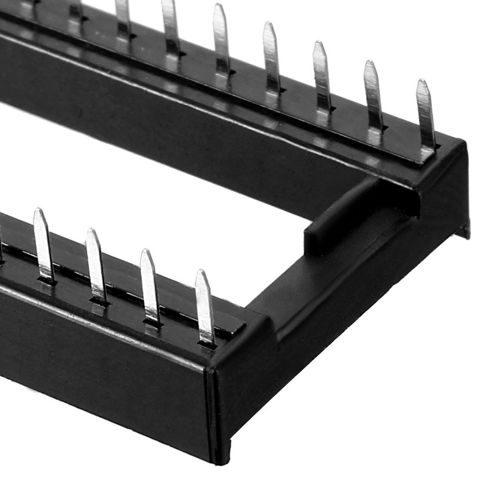 25 PCS 2.54mm Pitch 7.6 Row Pitch IC Chip Socket Adapter