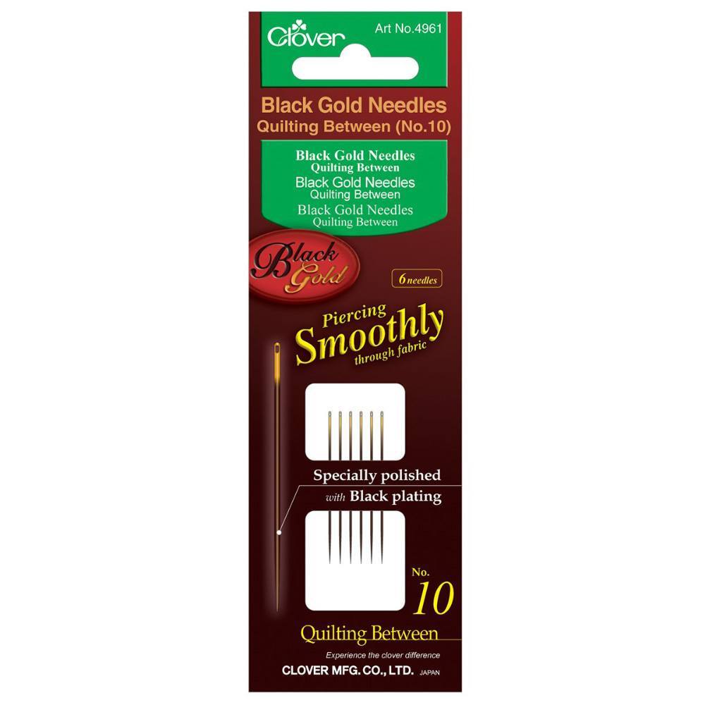 Clover, Black Gold Quilting Between Needles