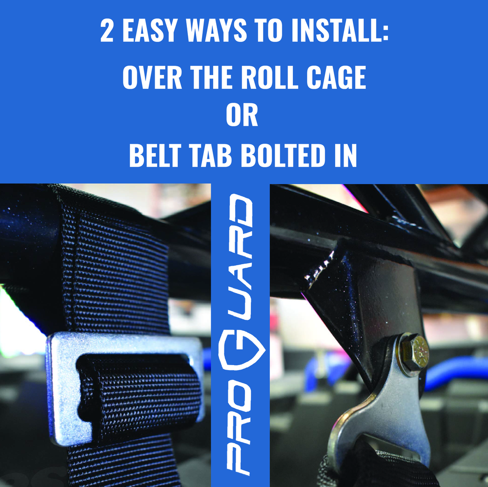 ProGuard 2" Safety Harness, 4 point Blue 4 Pack