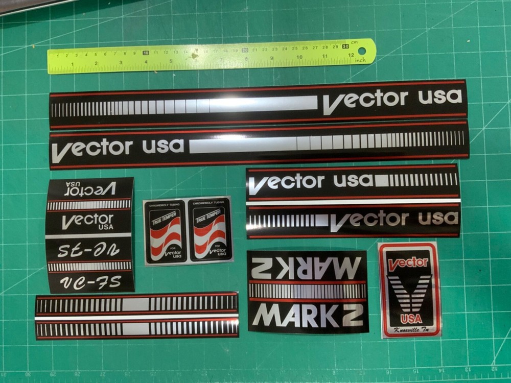 Vector mark2 bmx sticker decals