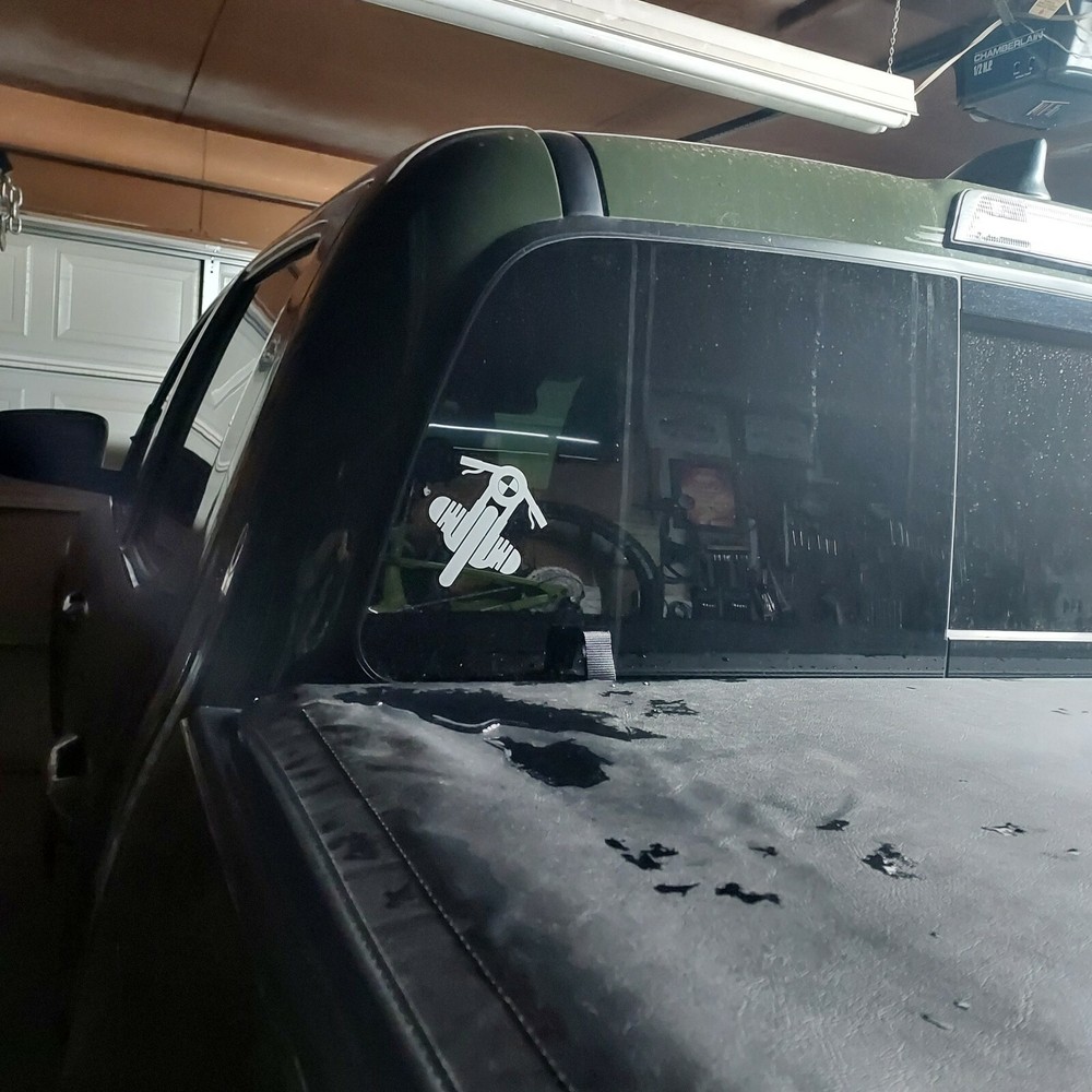 Boxer cafe racer motorcycle decal