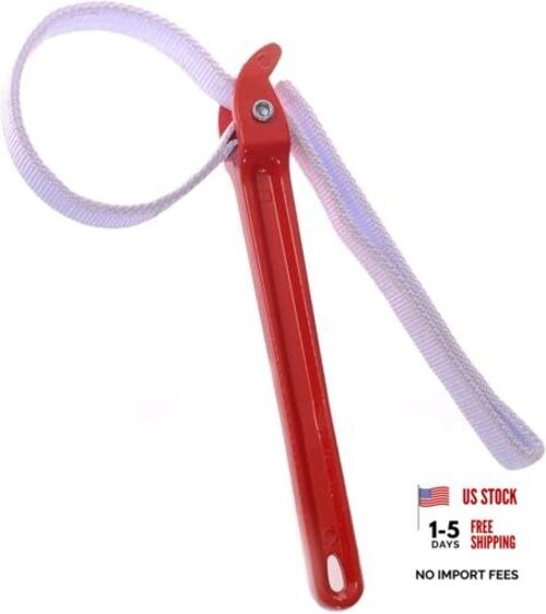 12" Adjustable Nylon Strap Pipe Wrench Opener Disassembly Tool