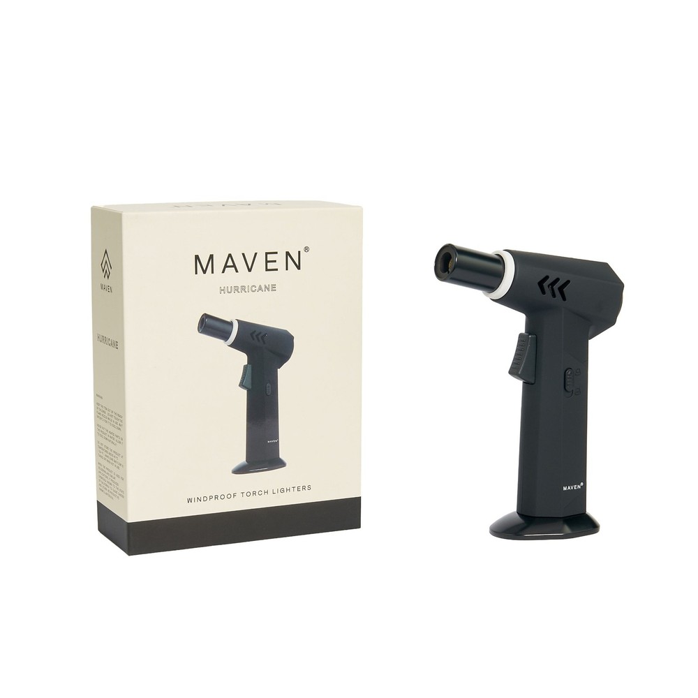 Prestige Import Group Maven Hurricane Cigar Torch Lighter (Black)