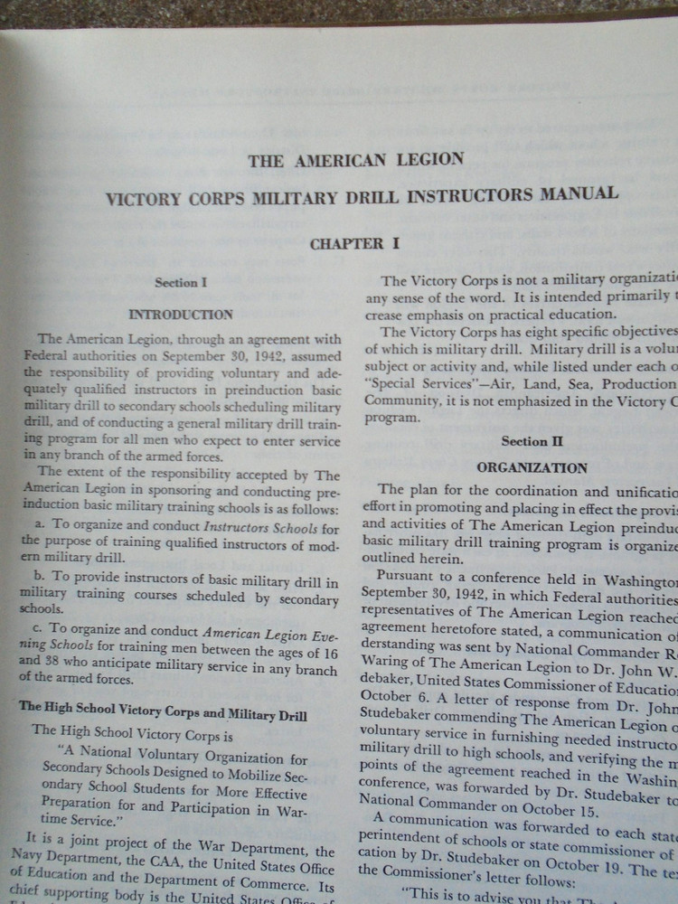 WWII Victory Corps Military Drill Instructors book