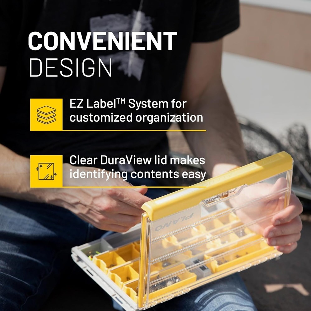Gray & Yellow EDGE Terminal Tackle Storage, Rust-Resistant