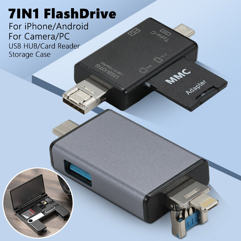 USB-C USB-A Card Reader Writer Memory OTG Adapter For SD SDXC SDHC MMC TF Micro