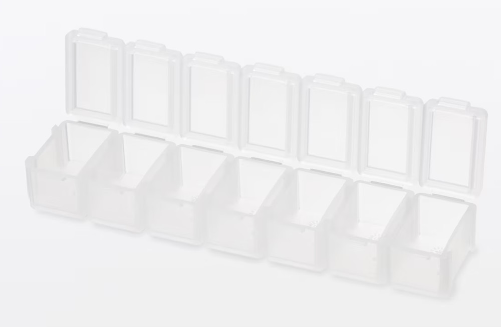 MUJI Polypropylene Connecting Pill Case 7-link type