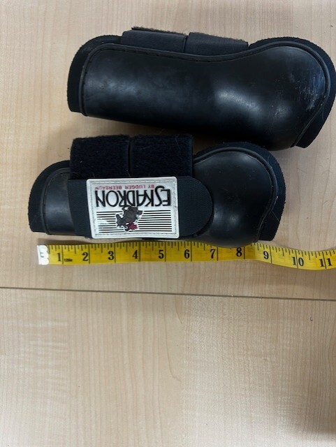 Black Eskadron Flexisoft Open-Front Horse Sport Boot Pair
