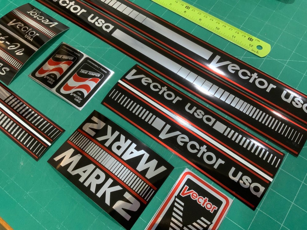 Vector mark2 bmx sticker decals