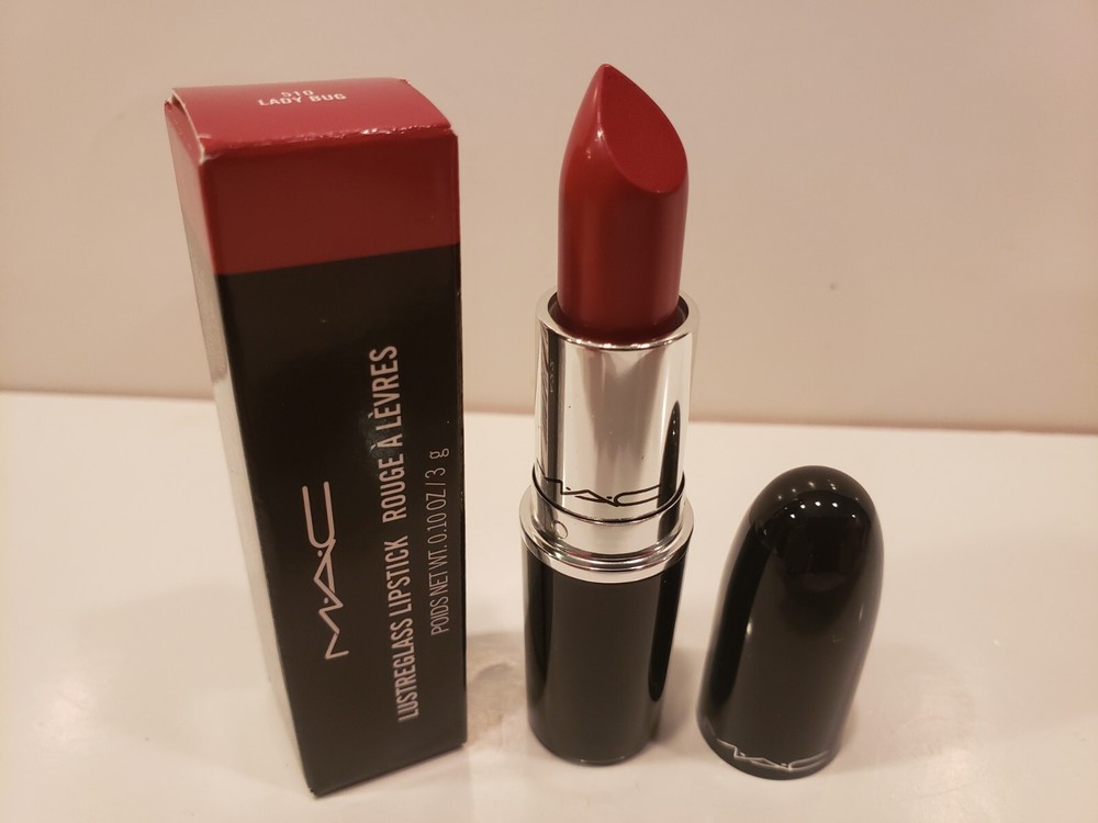 Mac Lustreglass Lipstick #510 Lady Bug 0.10 OZ
