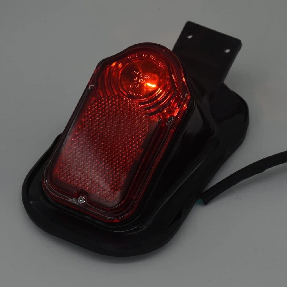 DKMTORK Motorcycle Plastic Brake/Tail Light (Black)