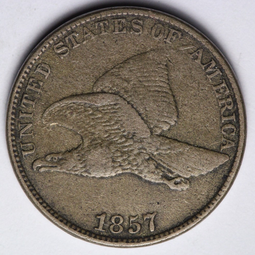 1857 Flying Eagle Cent Penny XF E111 JMP