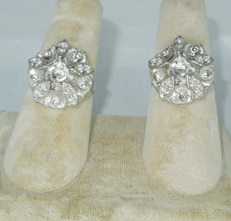 2 Ring Blanks Settings Cabochon Adjustable silver Plated Brass NEW 85O