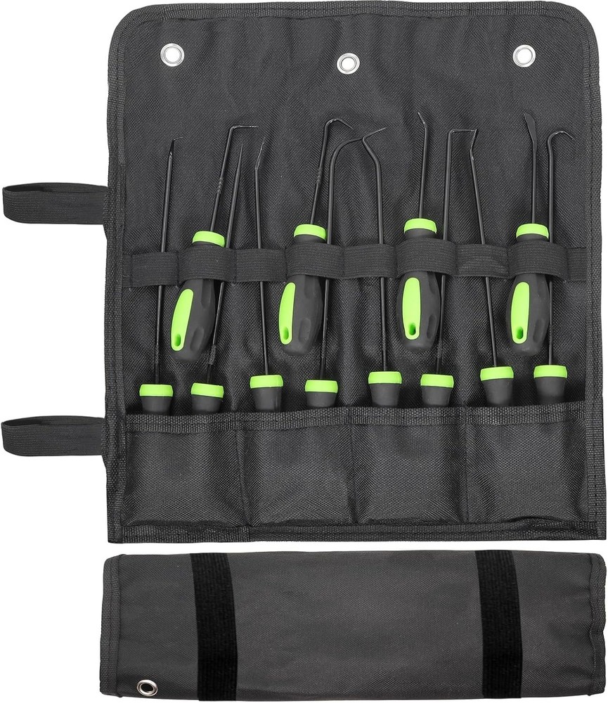 12PCS Automotive Hook and Pick Tool Set,Long & Mini Precision Puller Remover Too