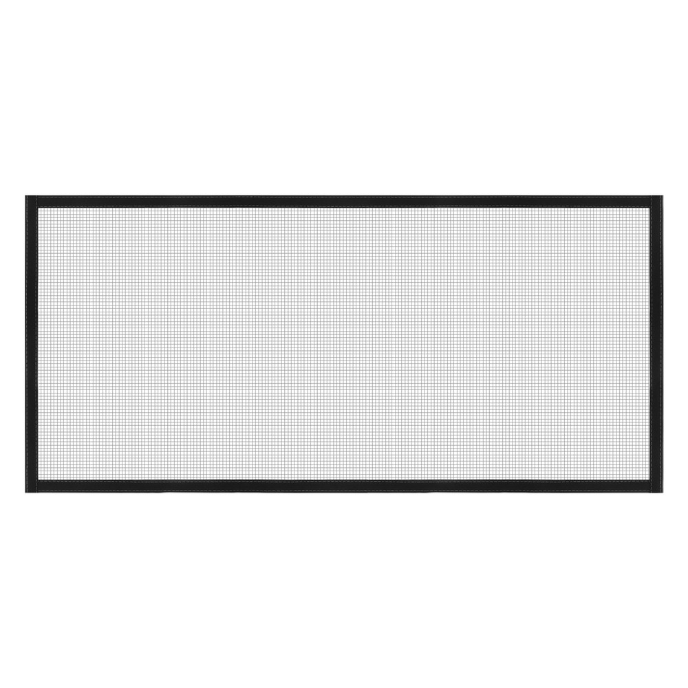 Window Screen Mesh, 28" x 59" Fiberglass Net Mesh Grey Frame Hook and Loop