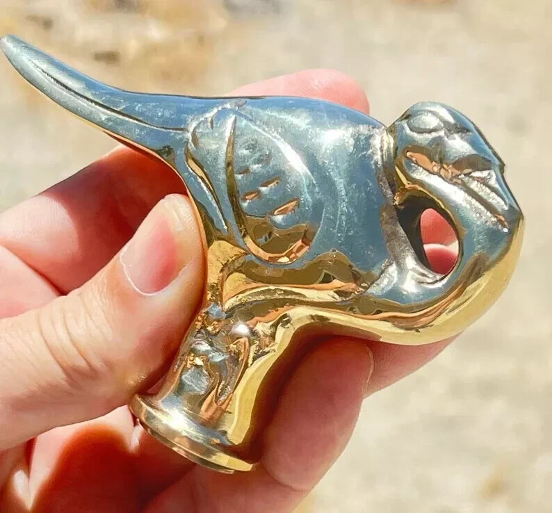 Handmade Bird Shaped Brass Walking Stick Handle