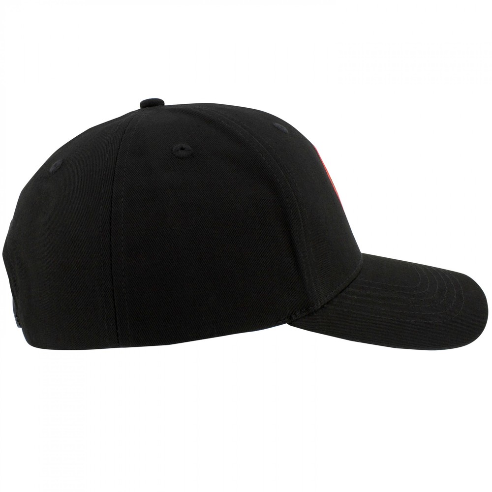 Miles Morales Spider-Man Logo Snapback Hat Black