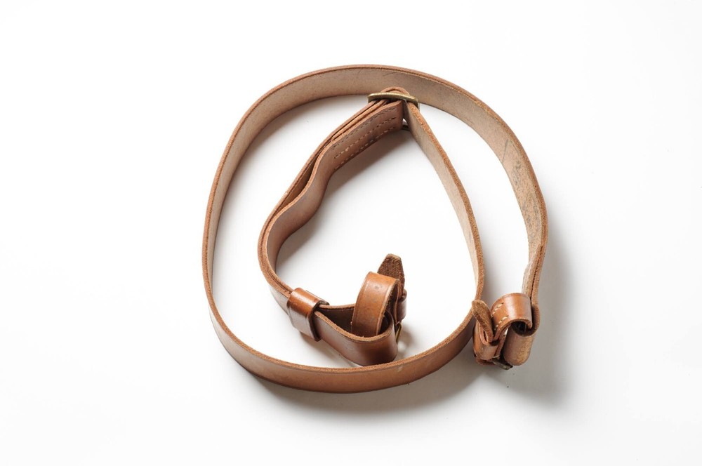 Leather army adjustable belt, for historical reenactment