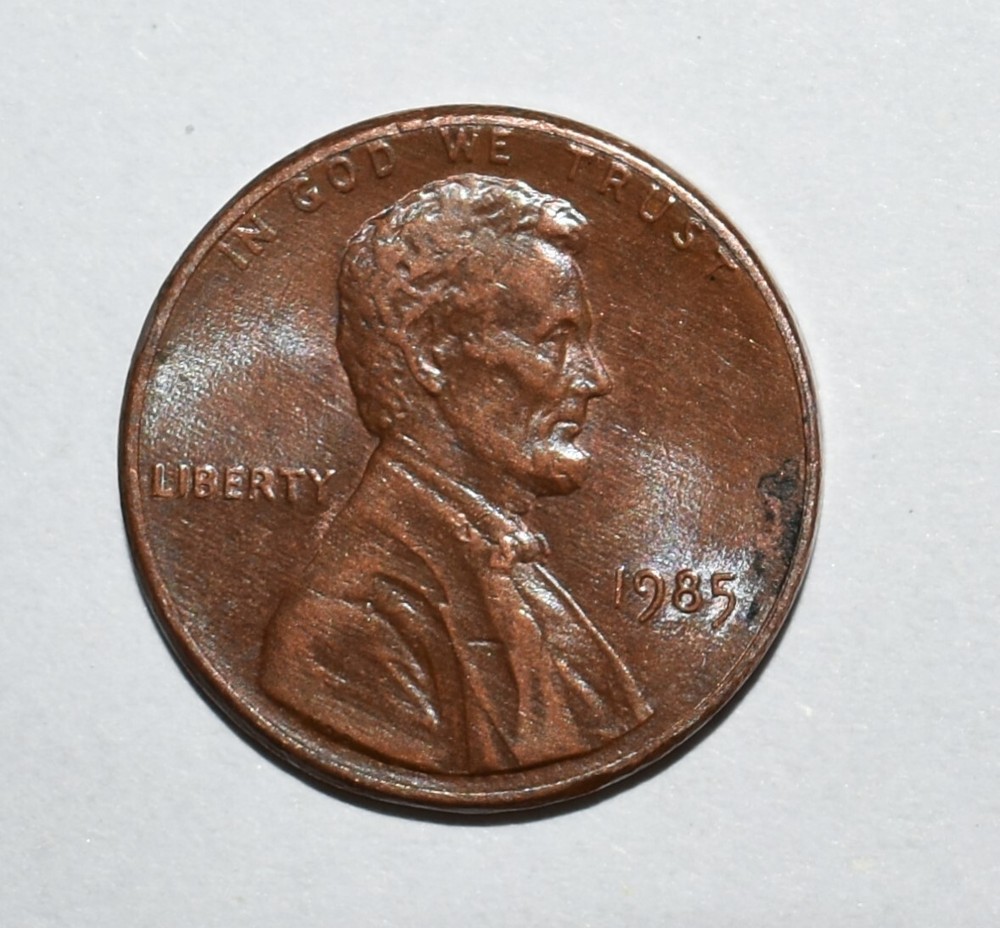 1985 Penny Error Multi Errored No Mint Mark P