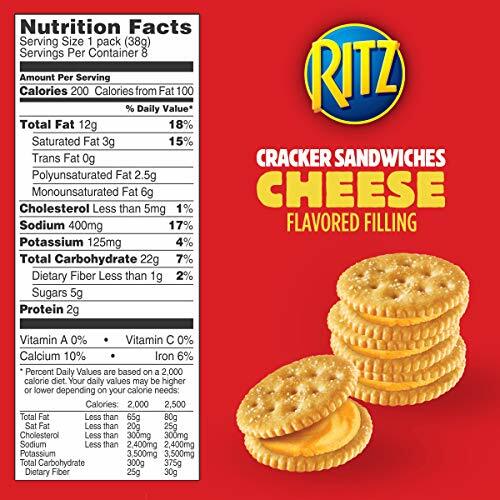 RITZ Cheese Sandwich Crackers 1.35 oz (8-Packs)