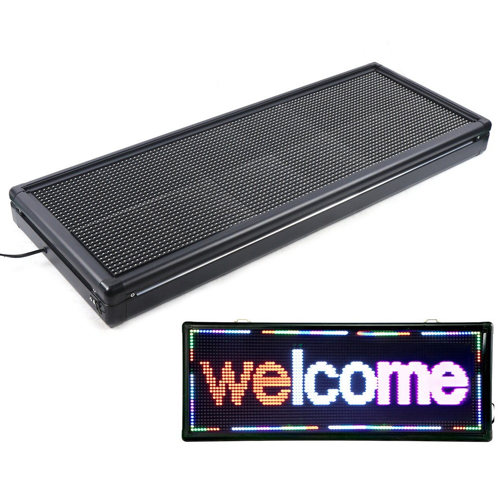 LED Sign 40" X 15" Scrolling Message Display Board 3 Color Programmable Sale!
