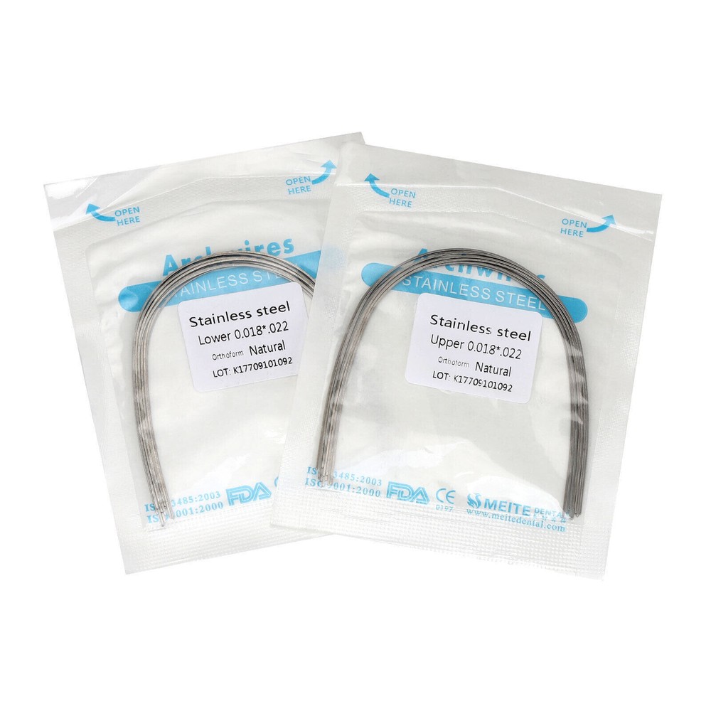 10 Pcs Dental Orthodontic Stainless Steel Natural Form Rectangular Arch Wire
