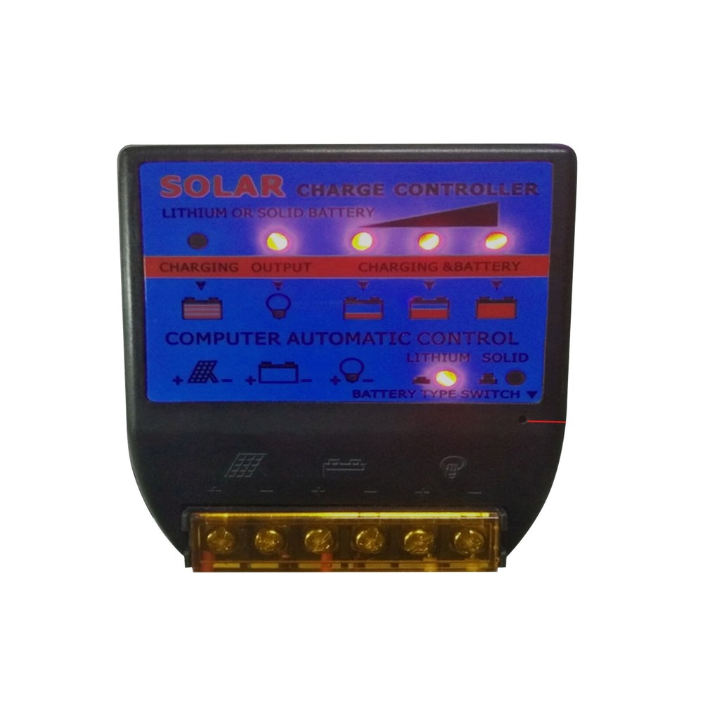 Solar Photovoltaic Charge Controller 20A 12V Solar Panel Battery Controller Blue