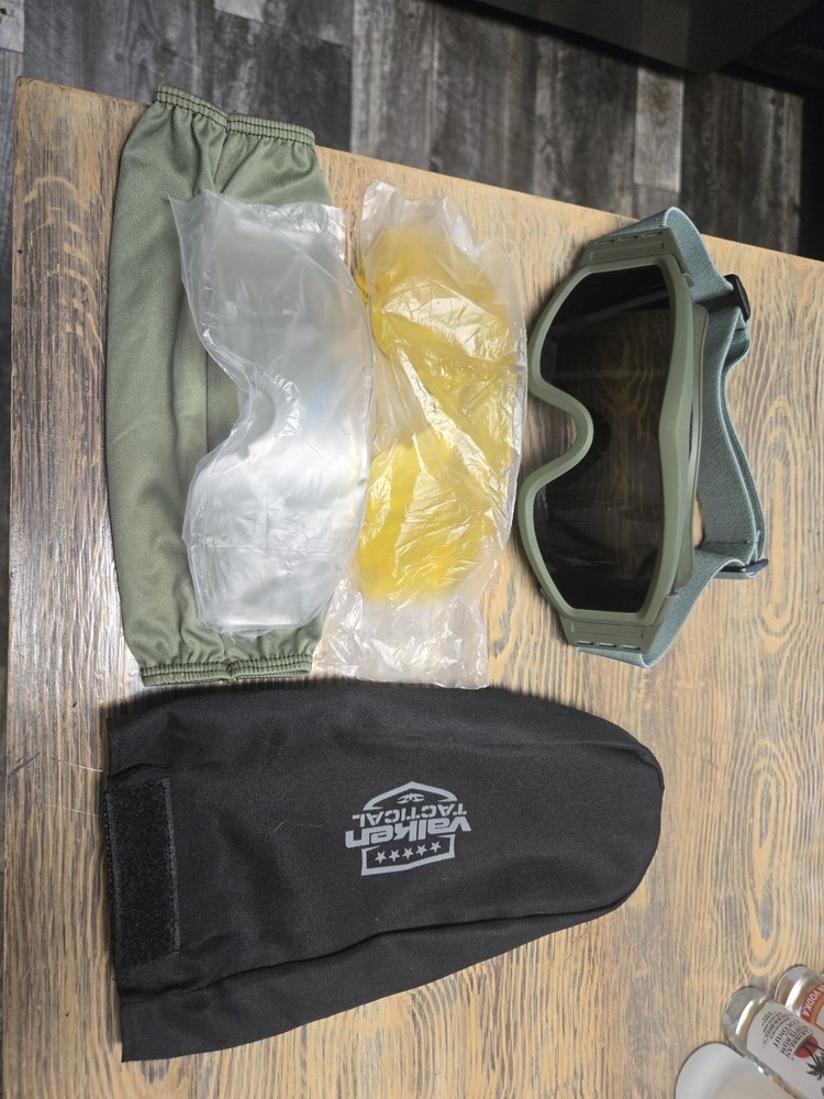 Valken VTac Tango Goggles, Extra Lenses, Yellow & Clear, With Case