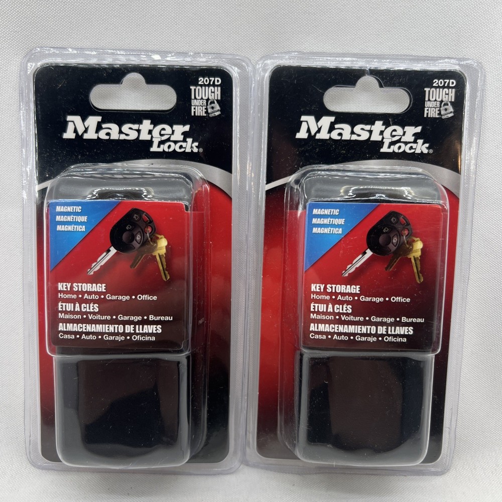 Master Lock Magnetic Key Holder, 2 Pack, Black