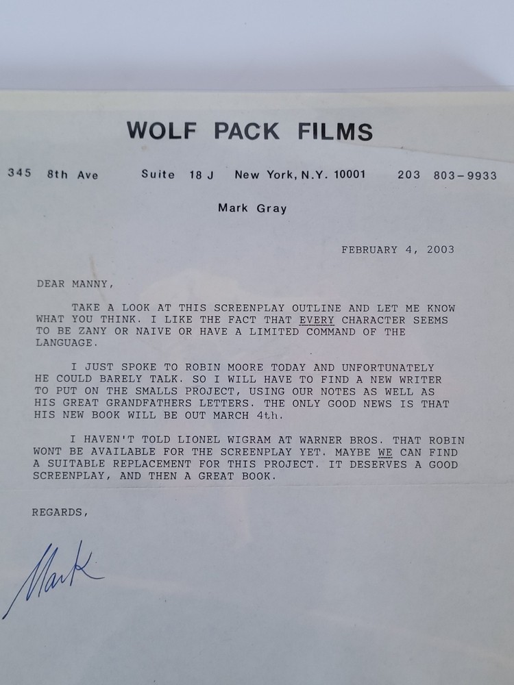 Robin Moore Screenplay "Ashanti Jones" Wolf Pack Films Unproduced Movie Script