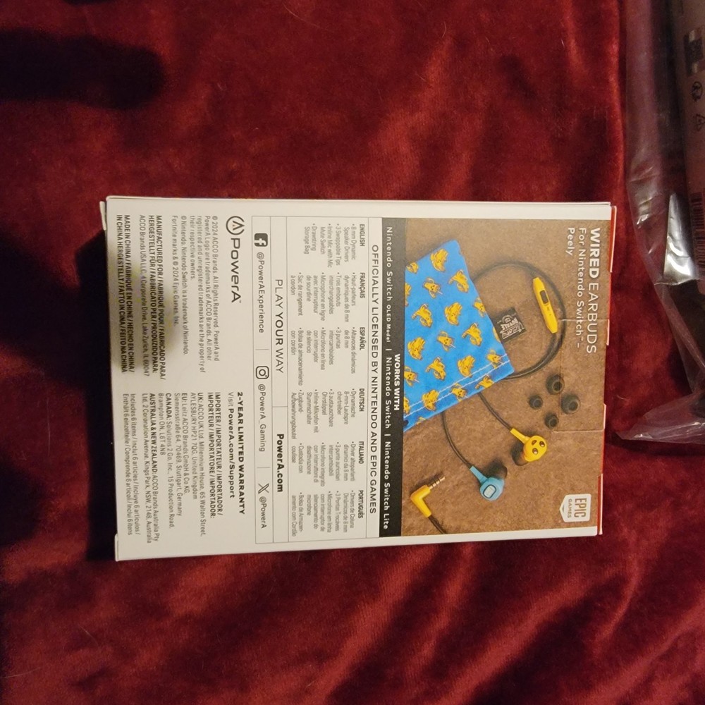 Fortnite Nintendo Switch Peely Bundle Case Controller Headphone Sealed w/ Codes