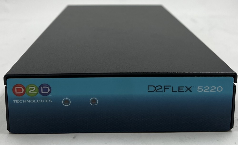 D2D TECHNOLOGIES D2FLEX 5220 IP/ASI MULTIPLEXING GATEWAY VIDEO EDITING