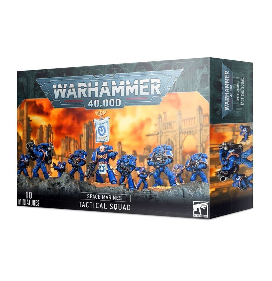 Games Workshop Warhammer 40K Space Marines: Tactical Squad Mini figures