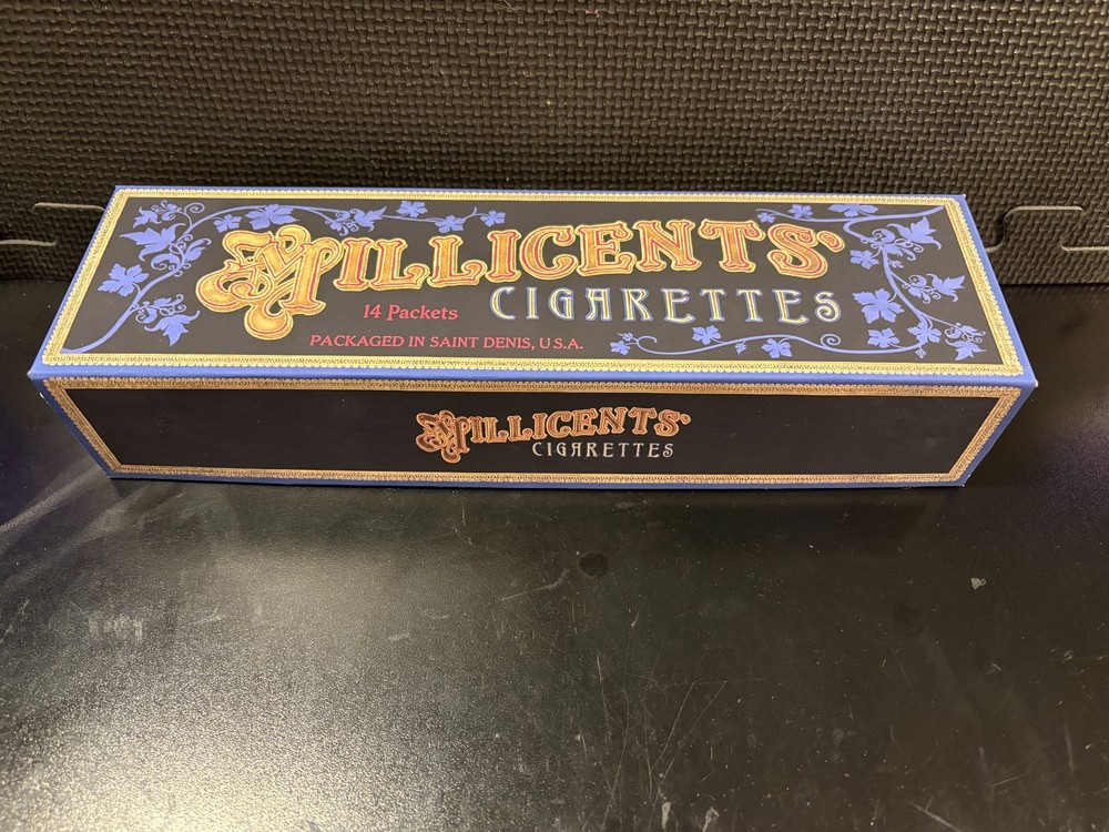 Millicent Cigarettes carton from Red Dead Redemption - Empty custom design box