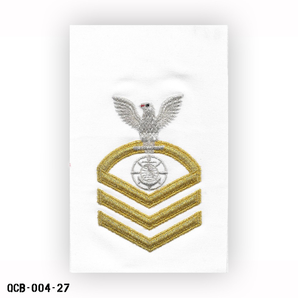 Religious Programs Specialist White Patch LG US Navy E7 Chief Petty Officer NEW