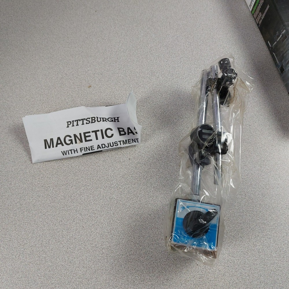 Pittsburgh Multipositional Magnetic Base With Fine Adjustment Model 5645 NIB