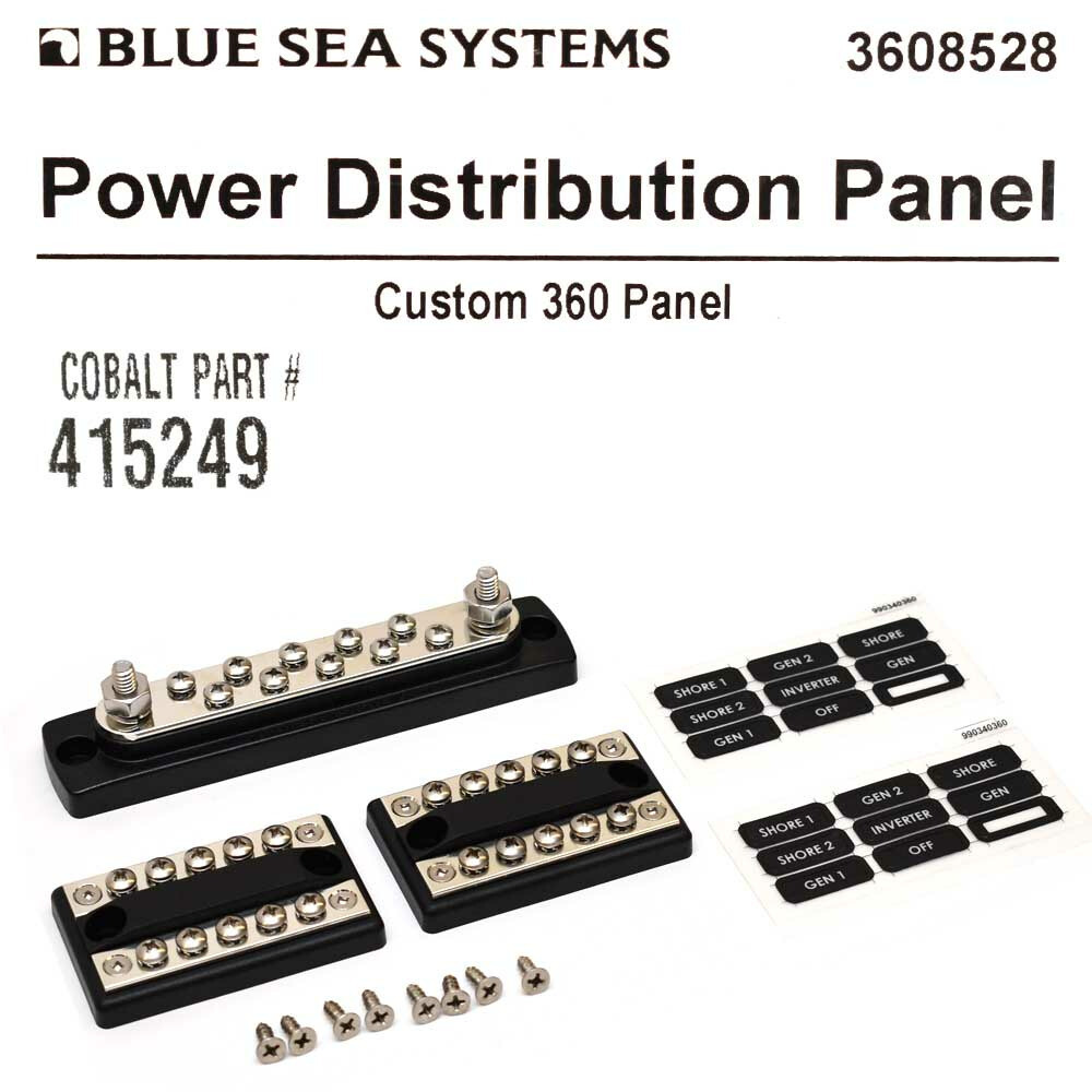 Cobalt Boat Power Distribution Panel 415249 | 230VAC / 12VDC w/ Breakers