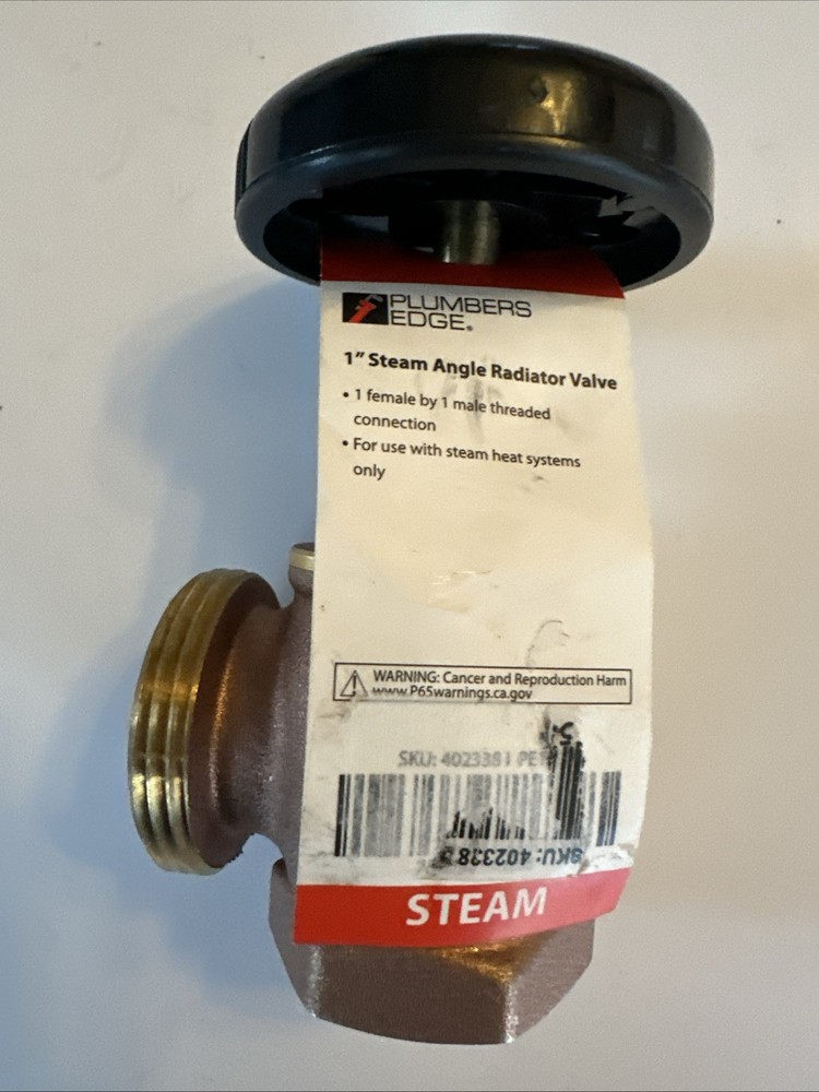 1” Angle Steam Radiator Valve