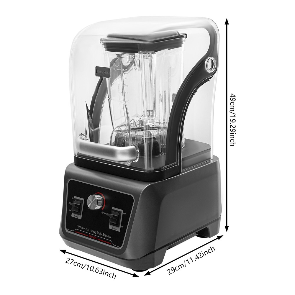 Multifunctional Blending Machine Blender with Soundproof Shield & Speed Control