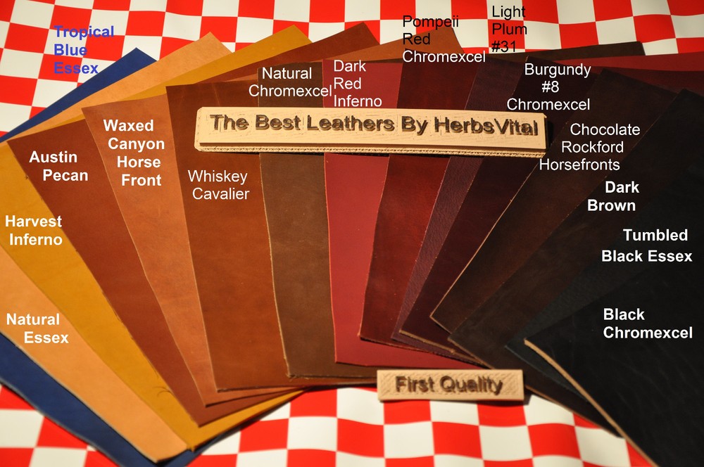 AUTHENTIC HORWEEN CHROMEPACK 4 Oz. LEATHER HIDE 26x24" NAT. QUALITY