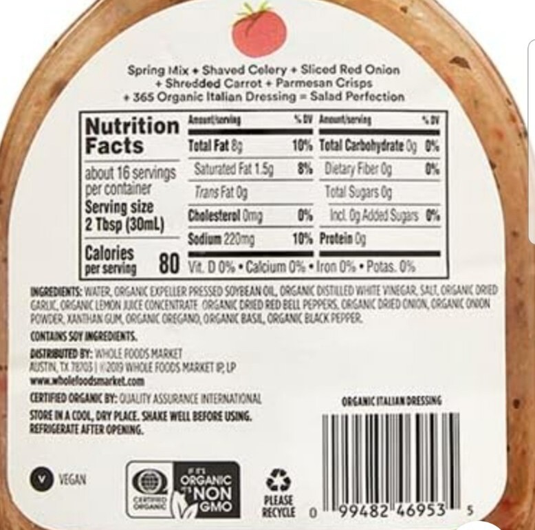 365 Organic Italian Dressing