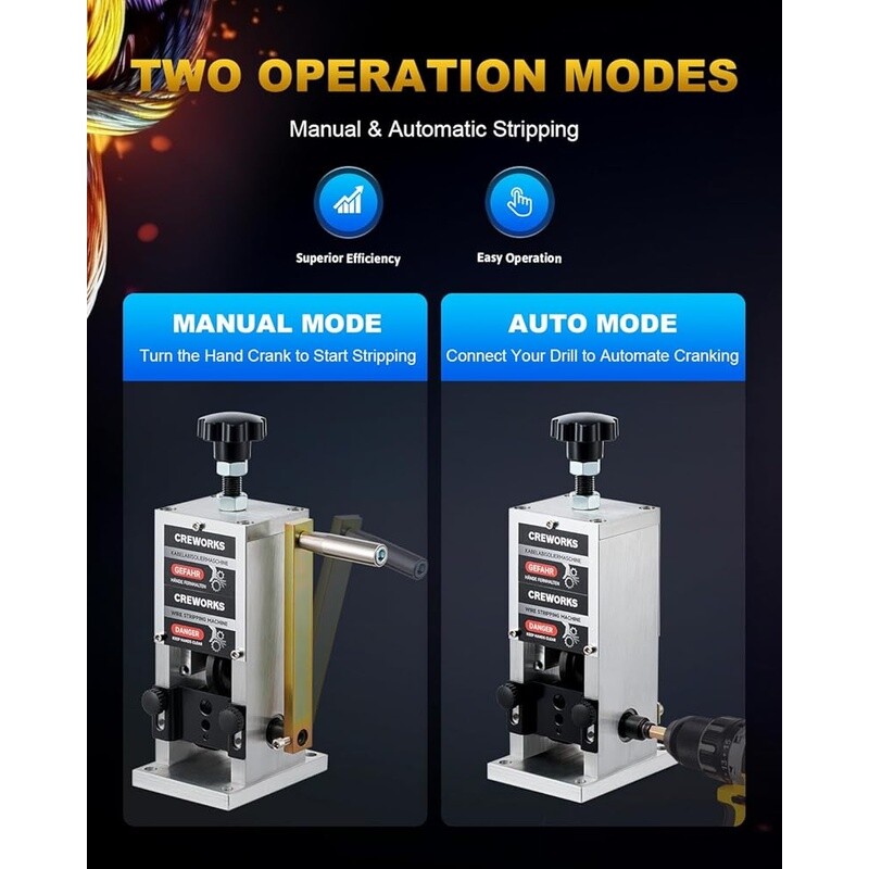 Manual Wire Stripping Machine Tool Drill Powered Cable Stripper Scrap Wire New