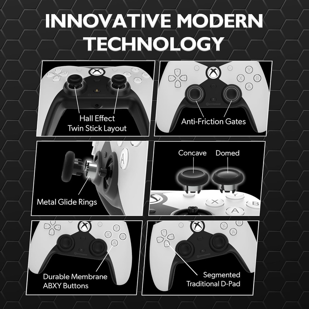 Hyperkin The Competitor Wired Controller for Xbox Series X|S, One White