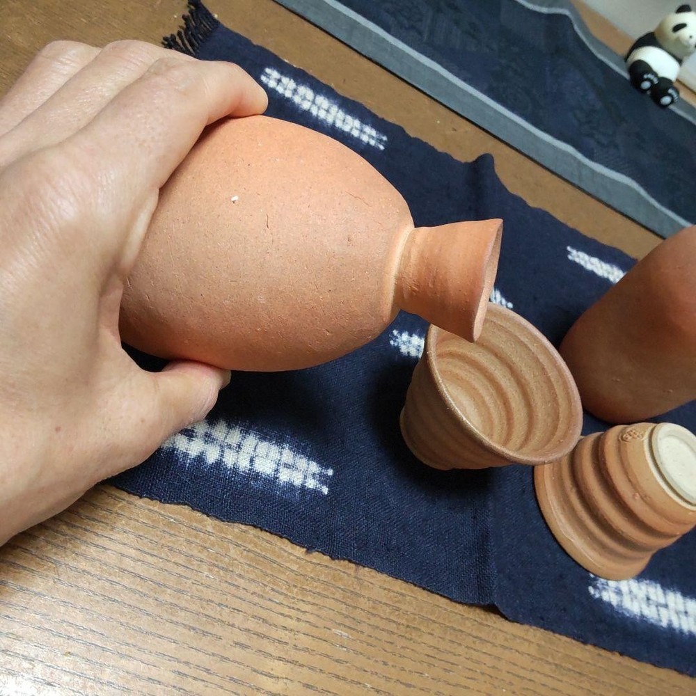 Sake set Bizen ware 101