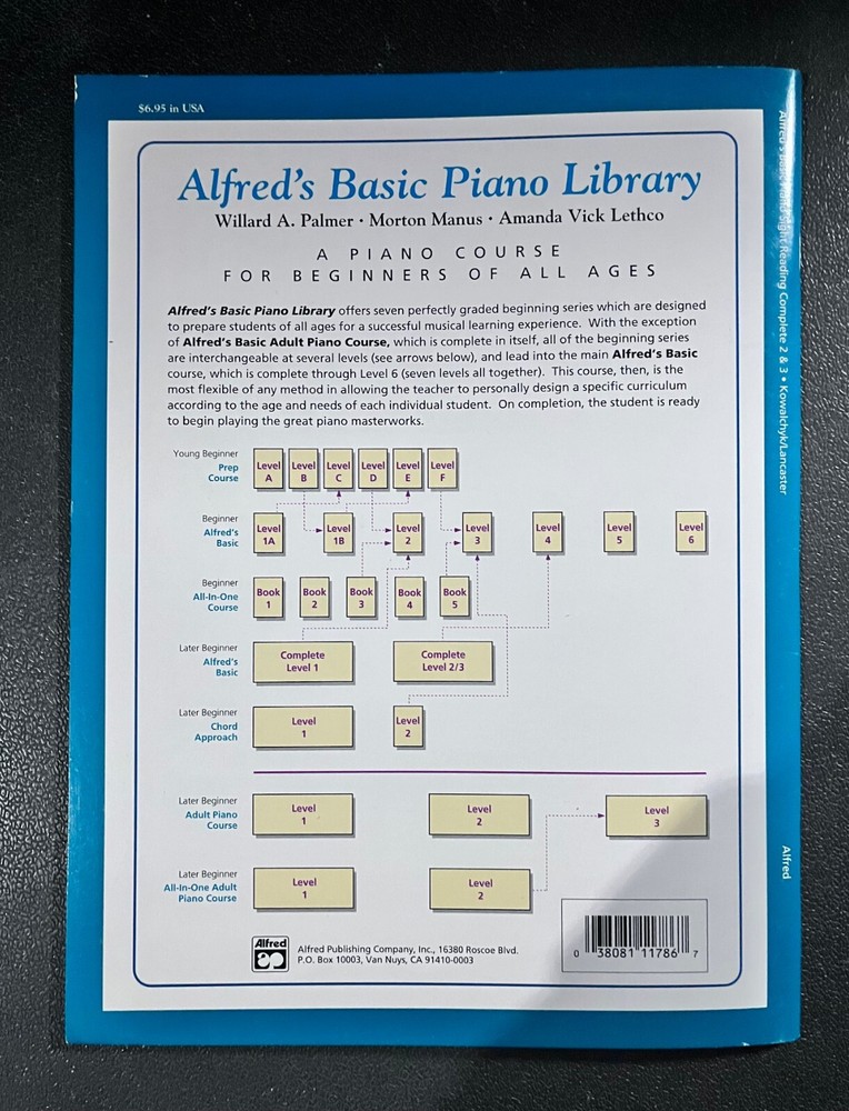 Alfred's Basic Piano Library "Sight Reading" Level 2 & 3