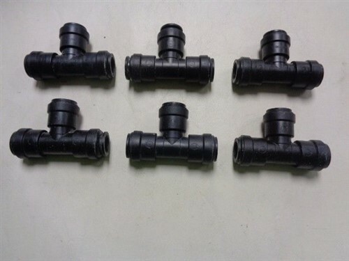 SEA TECH  UNION TEE WITH QUICK CONNECT TEE SET OF (6) 3 1/8" X 1 5/8" BOAT