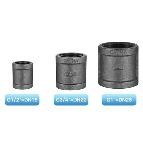 3/4" Pipe Fitting Coupling Pack Malleable Iron Cast Pipe Coupling 3/4 Inch 20