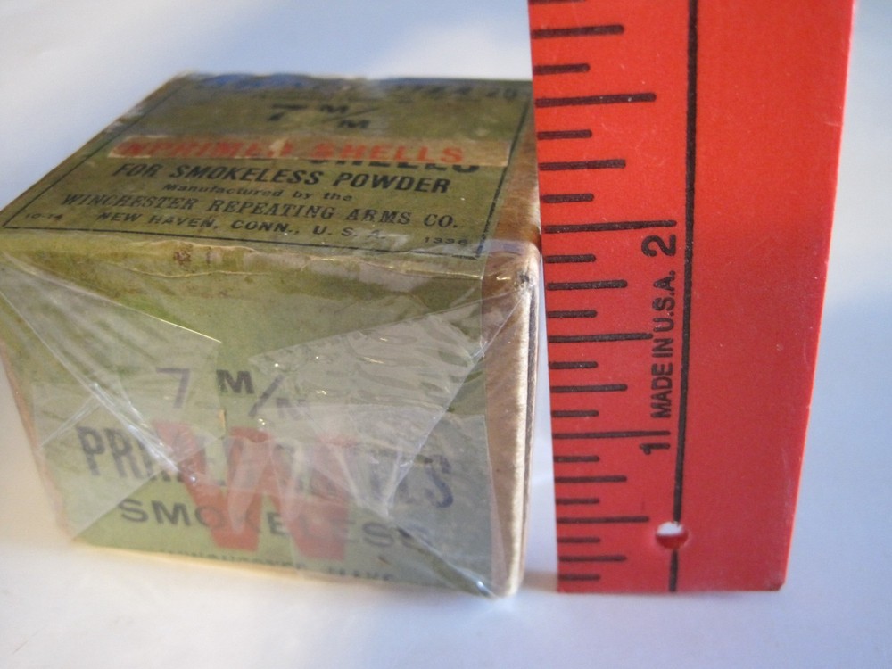 Vintage Winchester 7 m/m Unprimed Shells - Box Is Empty
