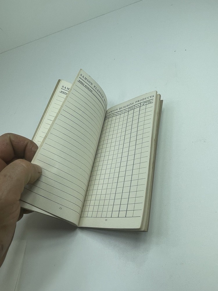 Samson Plaster Board Co. -Samson Building Products Time Book