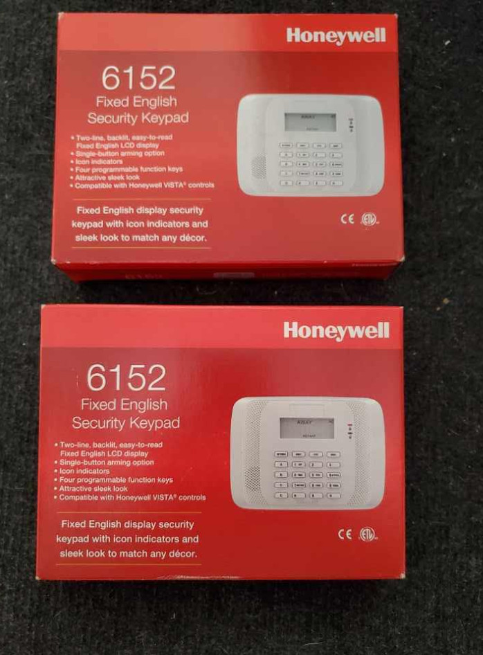 Honeywell 6152 Fixed English Keypad Bundle (2)